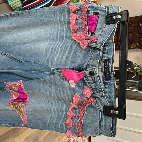 Restyled maxi denim skirt. - Picture 2 of 5